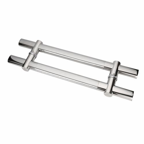 不銹鋼玻璃門拉手門把手對裝推拉辦公室鋼化大門孔距可調